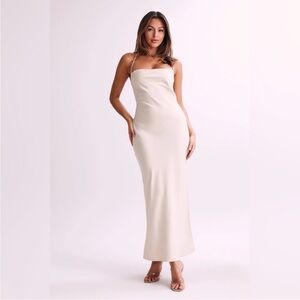 NWT Meshki Sydney Maxi Dress Cream